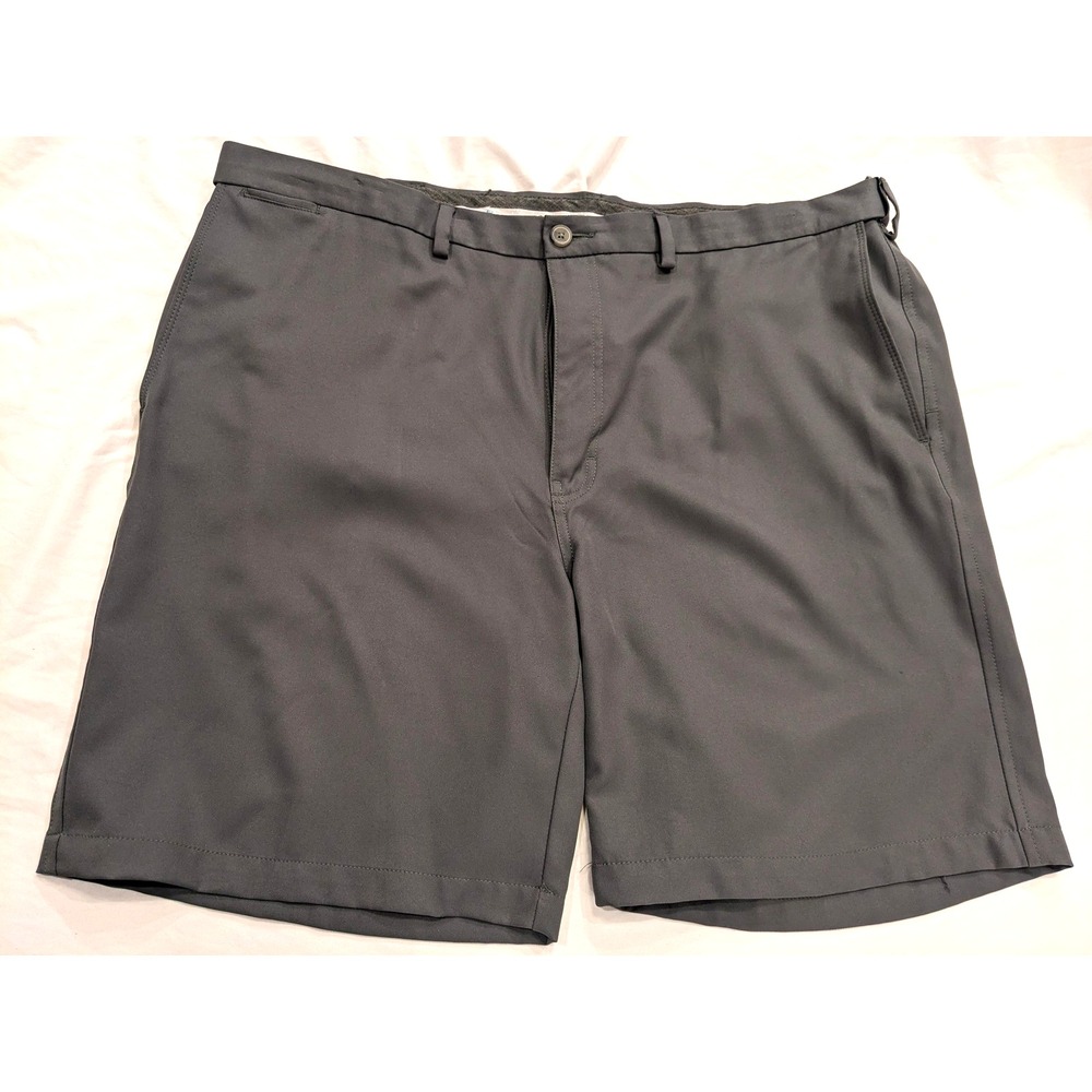 Haggar Cool 18 Pro Shorts Mens 44 Performance Golf Flat Front Stretch Flex EUC